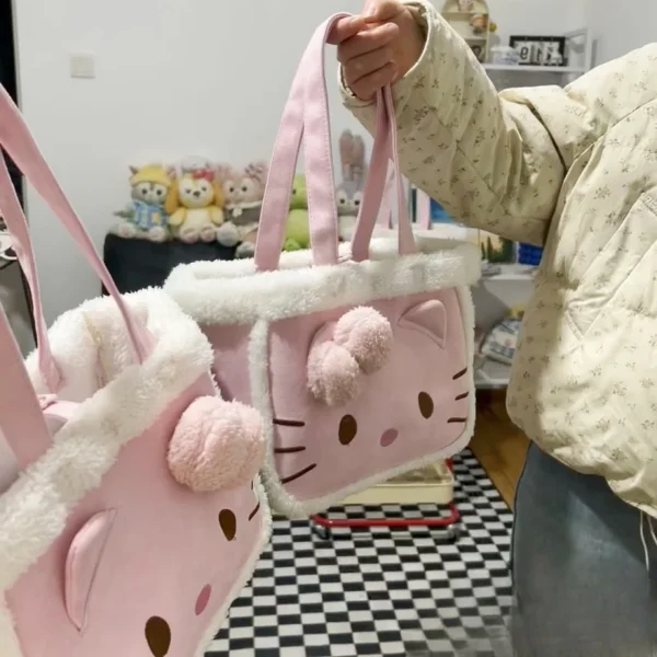 Bolso Kawaii Suave – Edición Gatita Rosa ✨🎀