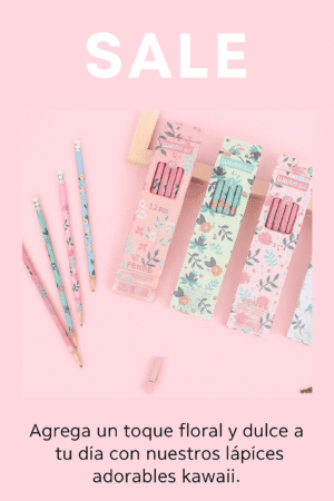 Lápices Kawaii Florales – ¡Dibuja, escribe y enamórate! 🌸