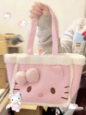 Bolso Kawaii Suave – Edición Gatita Rosa ✨🎀