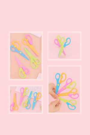 Tijeras Kawaii de Seguridad para Niños – Coloridas y Divertidas 🎨✨