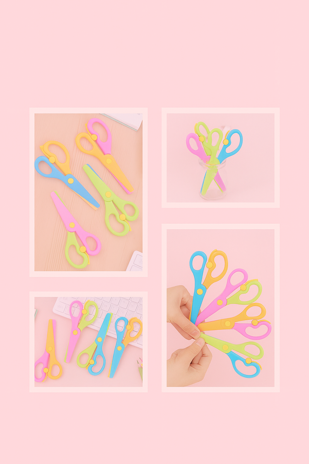 tijera Tijeras Kawaii de Seguridad para Niños – Coloridas y Divertidas 🎨✨